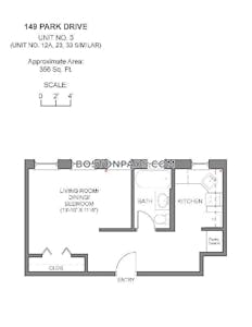 Fenway/kenmore Apartment for rent Studio 1 Bath Boston - $2,400 No Fee