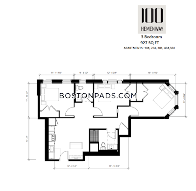 Fenway/kenmore Apartment for rent 3 Bedrooms 1 Bath Boston - $6,000